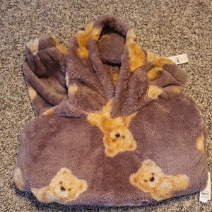 No Boundaries Plush Purple Pajama Set with Teddy Bears